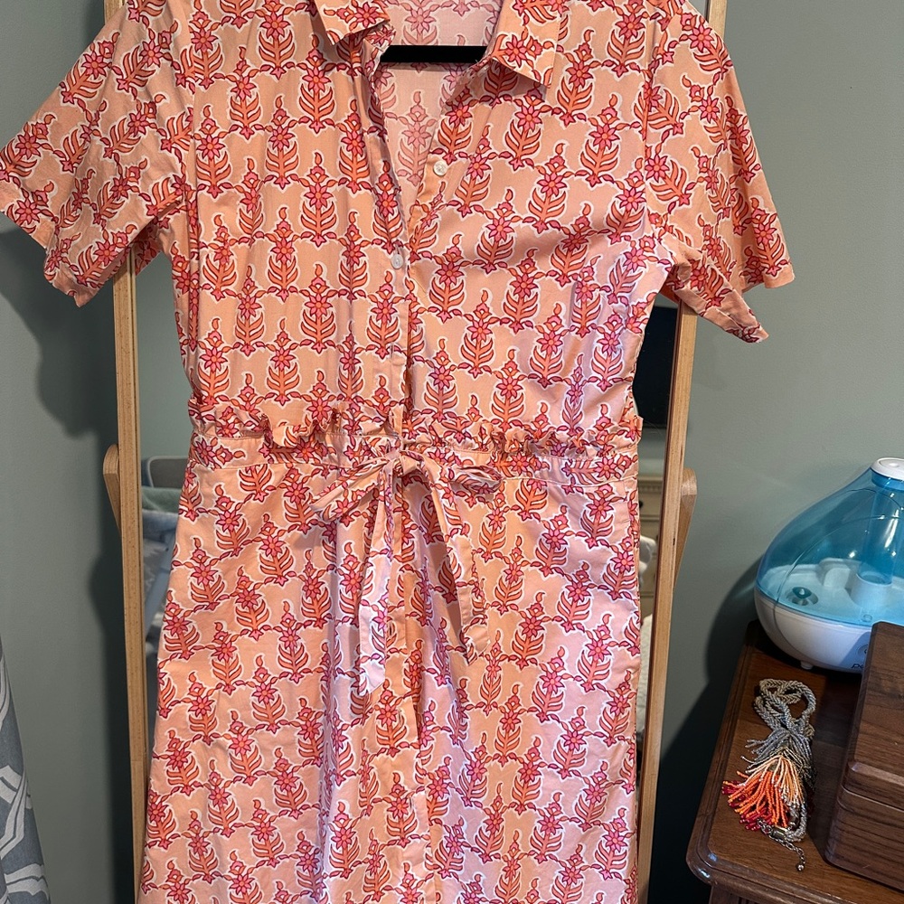 Spartina 449 Pink and Orange Patterned Dress